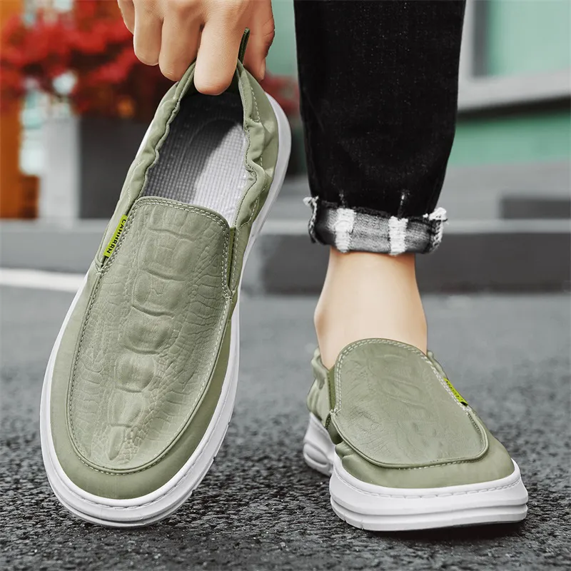 CAHHRRN Breathable Low-Top Canvas Shoes Men's-6