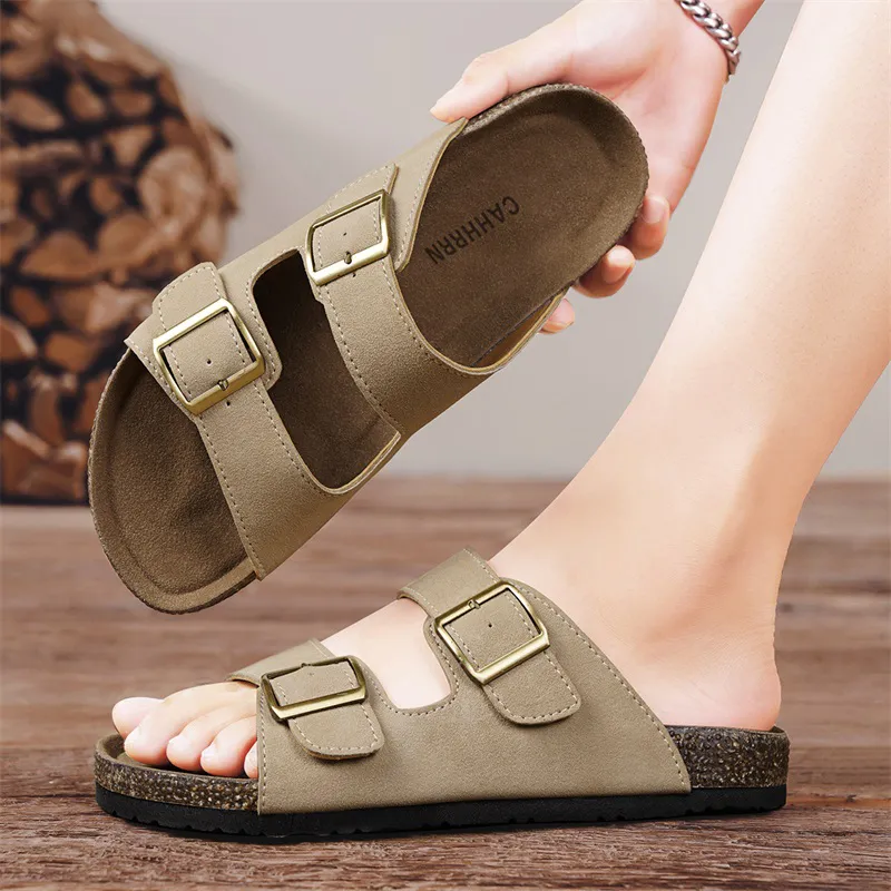 CAHHRRN Quiet Slide Slippers Men's-4