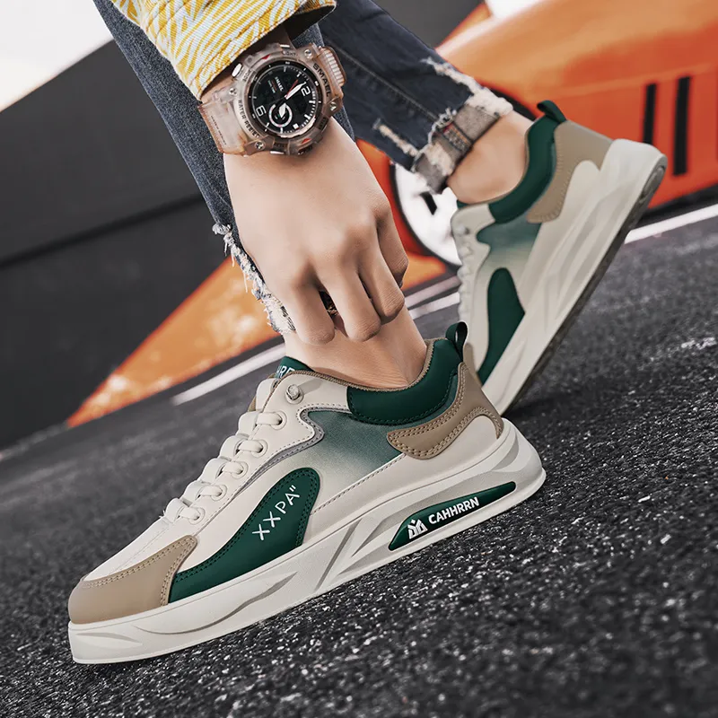 CAHHRRN Wear-Resistant Slip-Resistant Lightweight Low-Top Skateboard Shoes Men's-20