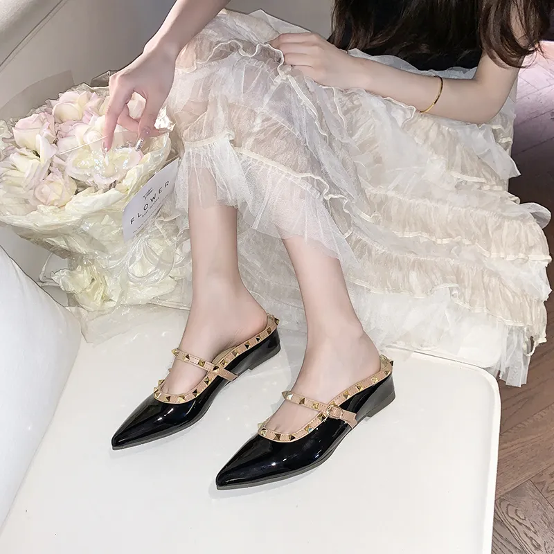 AFJI Rubber Sole Abrasion Resistant Closed Toe Slippers Women's-3
