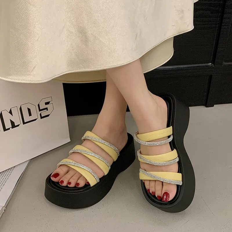 AFJI Rubber Sole Quick Dry Slide Slippers Women's-13