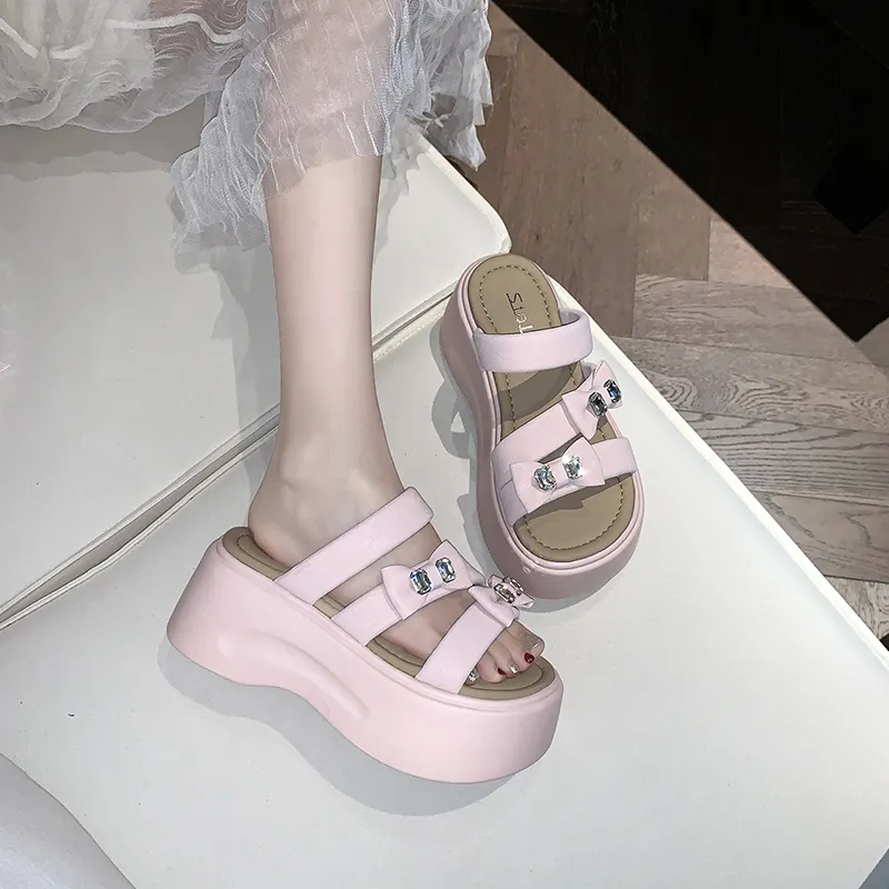 AFJI Rubber Sole Slip Resistant Slide Slippers Women's-13