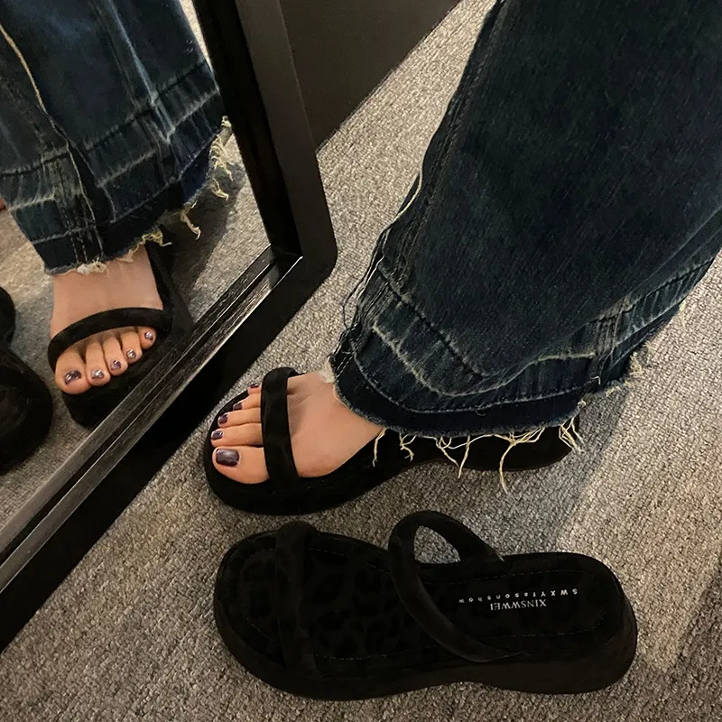 AFJI Rubber Sole Abrasion Resistant Slide Slippers Women's-16