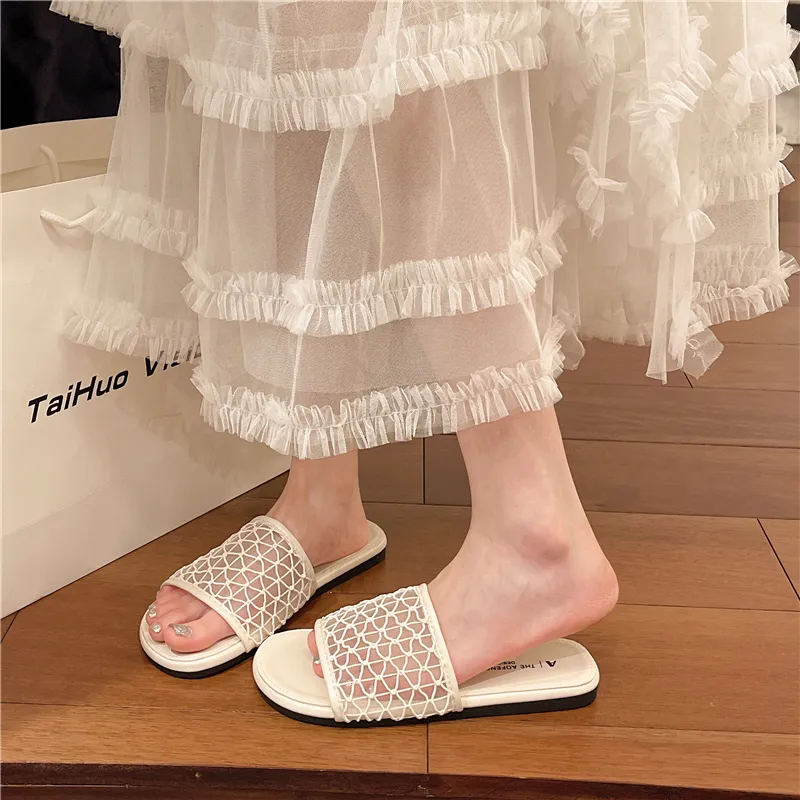 AFJI Rubber Sole Abrasion Resistant Slide Slippers Women's-1