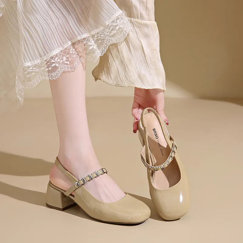 AFJI High Heels Women's Beige/Nude/Black/Yellow-3
