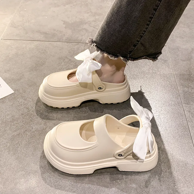 AFJI Rubber Sole Abrasion Resistant Closed Toe Slippers Women's-2