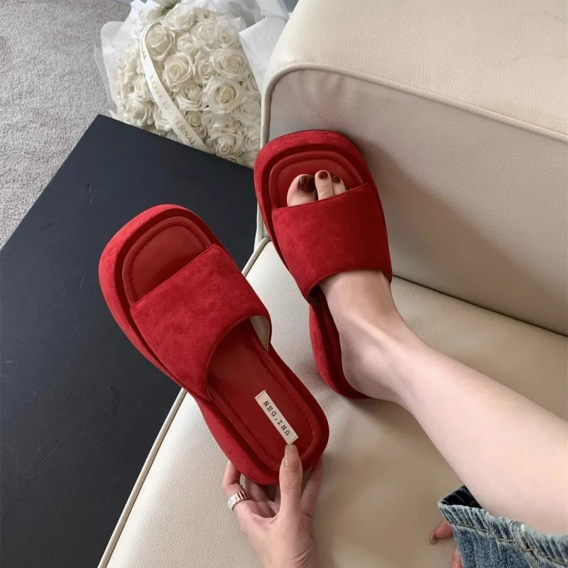 AFJI Slide Slippers Women's Yellow/Blue/Pink/Black/Red-22