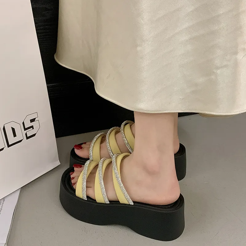 AFJI Rubber Sole Quick Dry Slide Slippers Women's-12