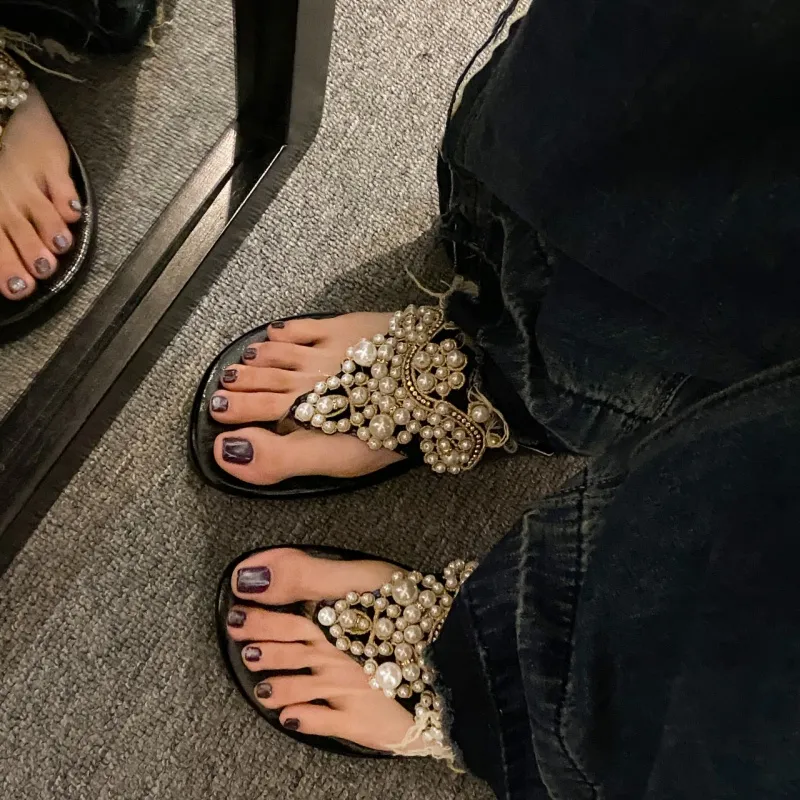 AFJI Rubber Sole Flip Flops Women's-12
