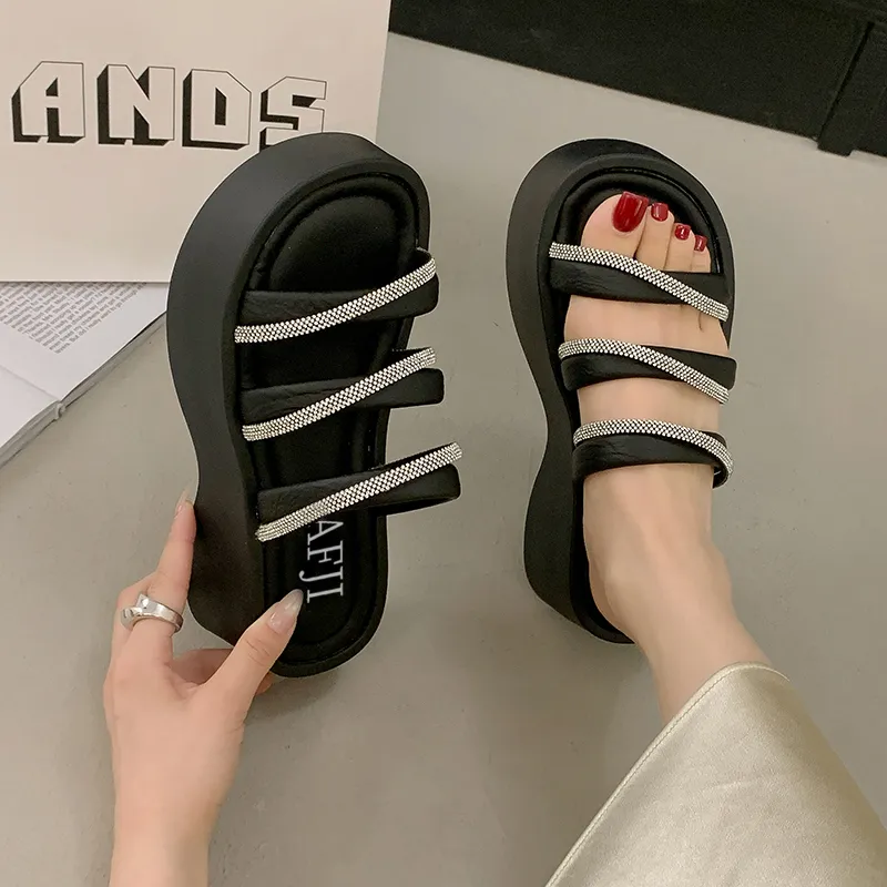 AFJI Rubber Sole Quick Dry Slide Slippers Women's-3