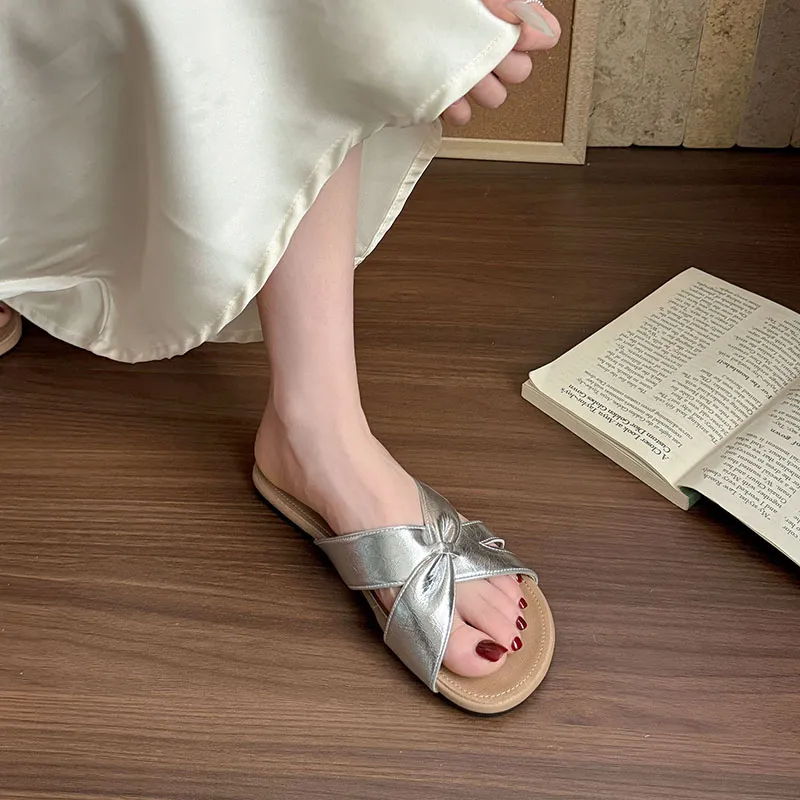 AFJI Rubber Sole Abrasion Resistant Slip Resistant Slide Slippers Women's-7