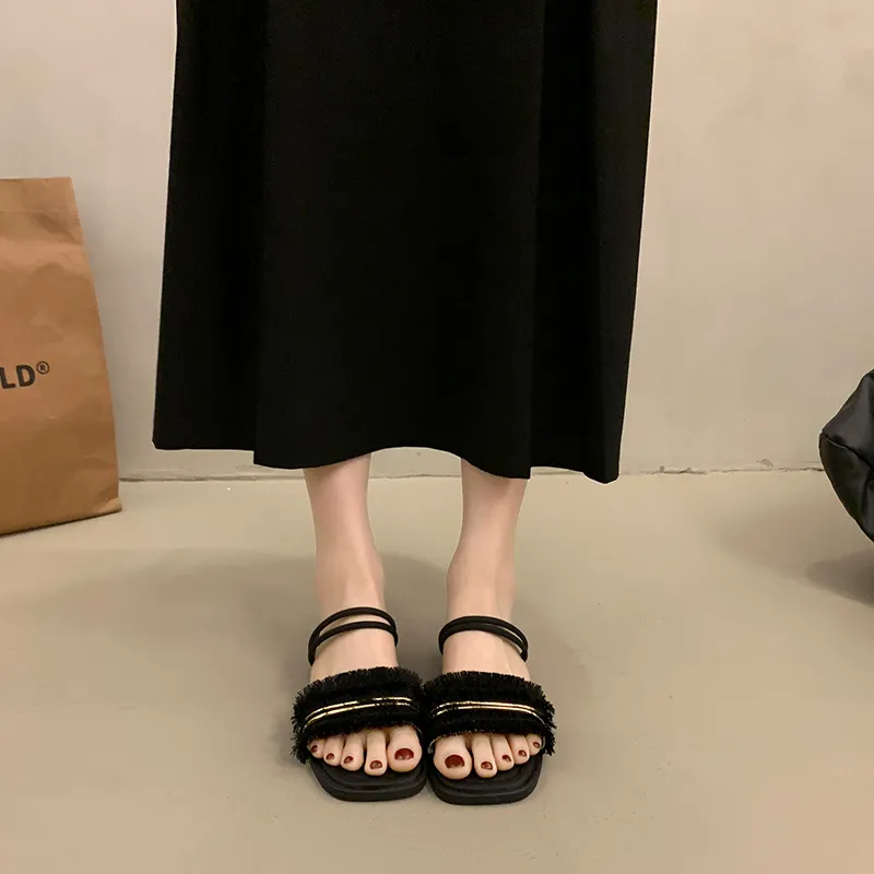 AFJI Rubber Sole Abrasion Resistant Slide Slippers Women's-2