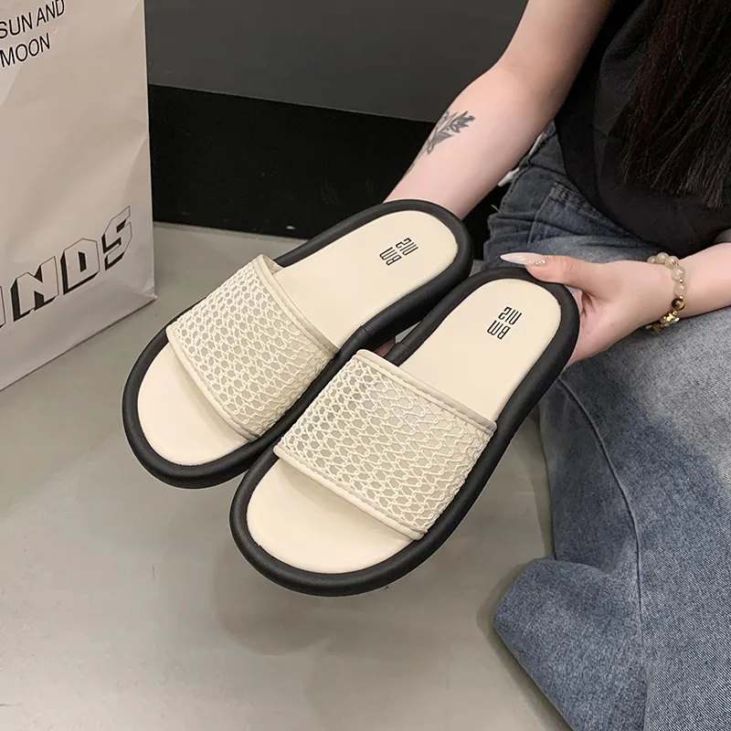 AFJI Rubber Sole Abrasion Resistant Slide Slippers Women's-12