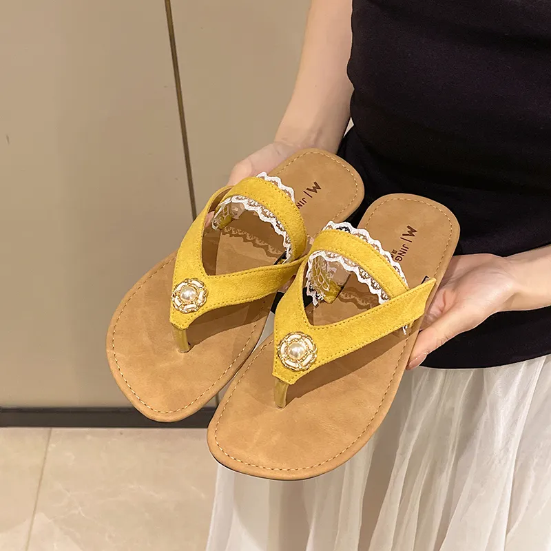 AFJI Rubber Sole Abrasion Resistant Flip Flops Women's-4