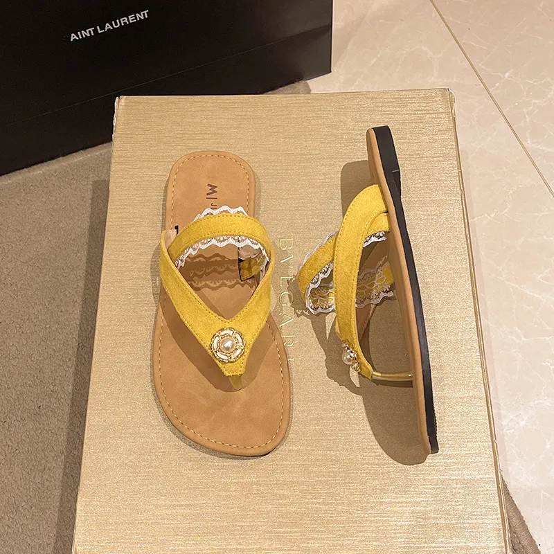 AFJI Rubber Sole Abrasion Resistant Flip Flops Women's-8