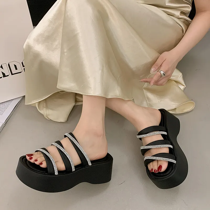 AFJI Rubber Sole Quick Dry Slide Slippers Women's-2