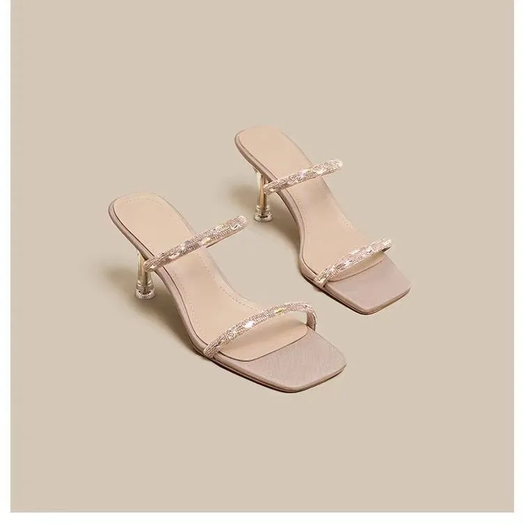 AFJI Rubber Sole Slip Resistant Slide Slippers Women's Ecru-2