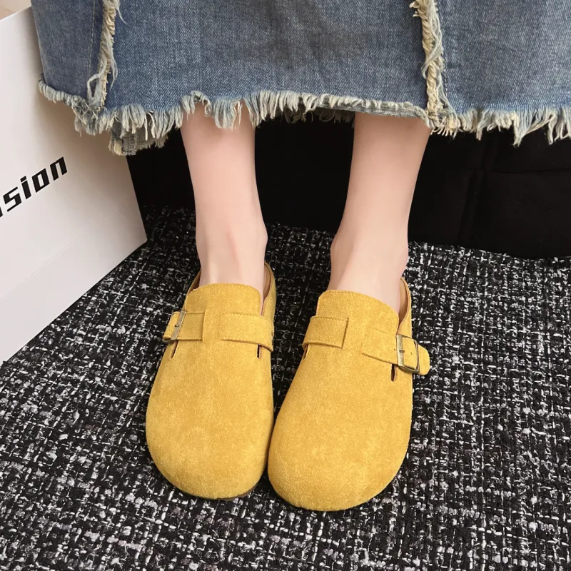 AFJI Rubber Sole Odor Resistant Closed Toe Slippers Women's-11