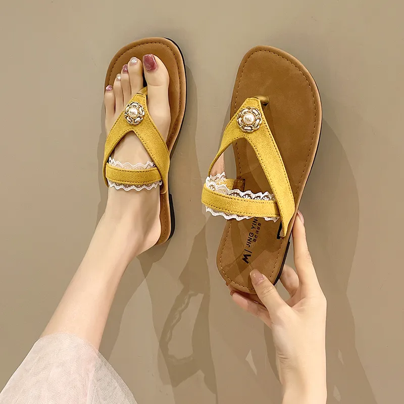 AFJI Rubber Sole Abrasion Resistant Flip Flops Women's-5