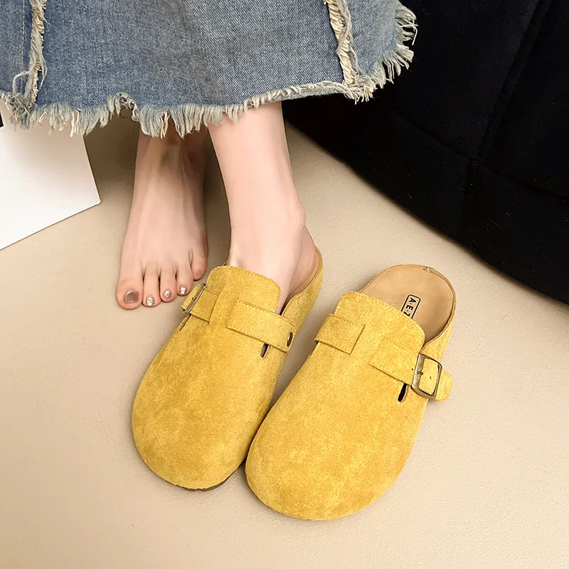 AFJI Rubber Sole Odor Resistant Closed Toe Slippers Women's-10
