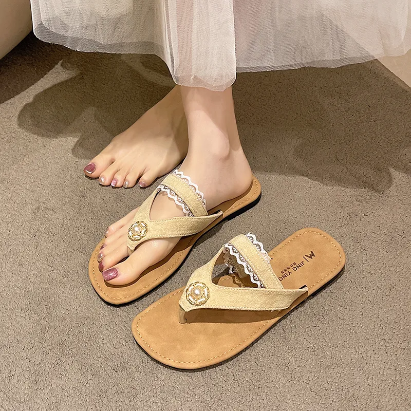 AFJI Rubber Sole Abrasion Resistant Flip Flops Women's-11