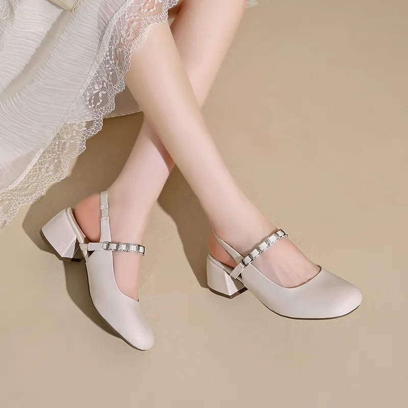 AFJI High Heels Women's Beige/Nude/Black/Yellow-9