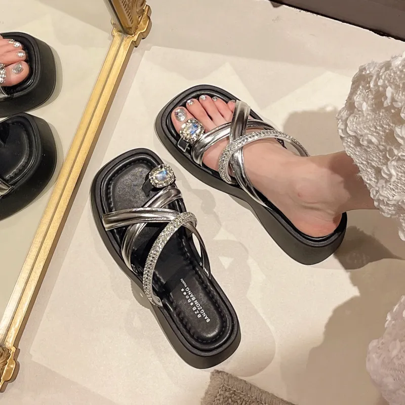 AFJI Rubber Sole Quick Dry Slide Slippers Women's-1