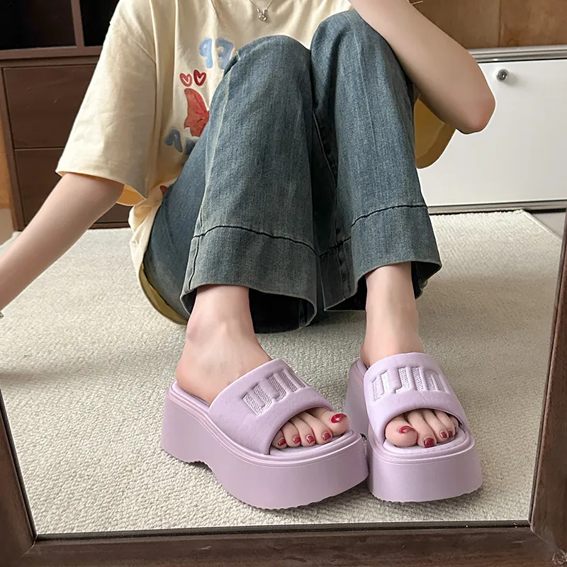 AFJI Rubber Sole Slip Resistant Slide Slippers Women's-8