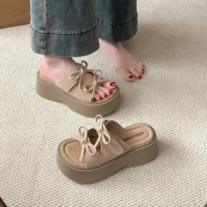AFJI Rubber Sole Abrasion Resistant Slide Slippers Women's-9