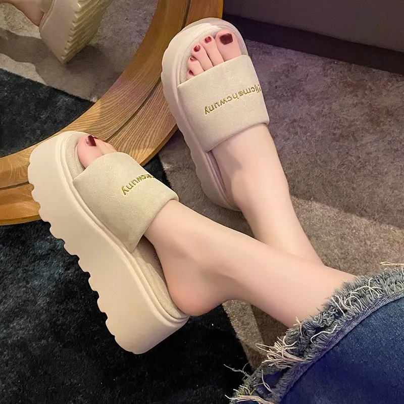 AFJI Rubber Sole Abrasion Resistant Slide Slippers Women's-4