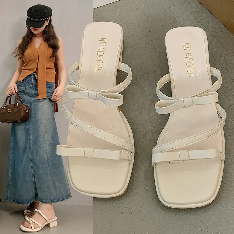 AFJI Rubber Sole Abrasion Resistant Slide Slippers Women's-11