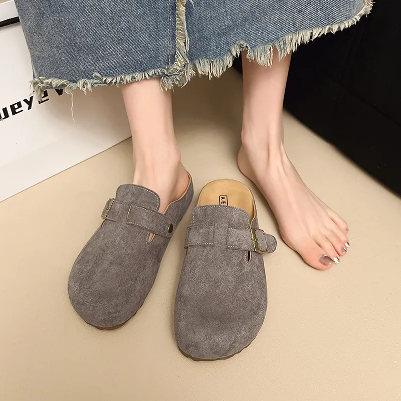 AFJI Rubber Sole Odor Resistant Closed Toe Slippers Women's-13