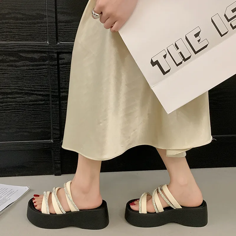 AFJI Rubber Sole Quick Dry Slide Slippers Women's-9
