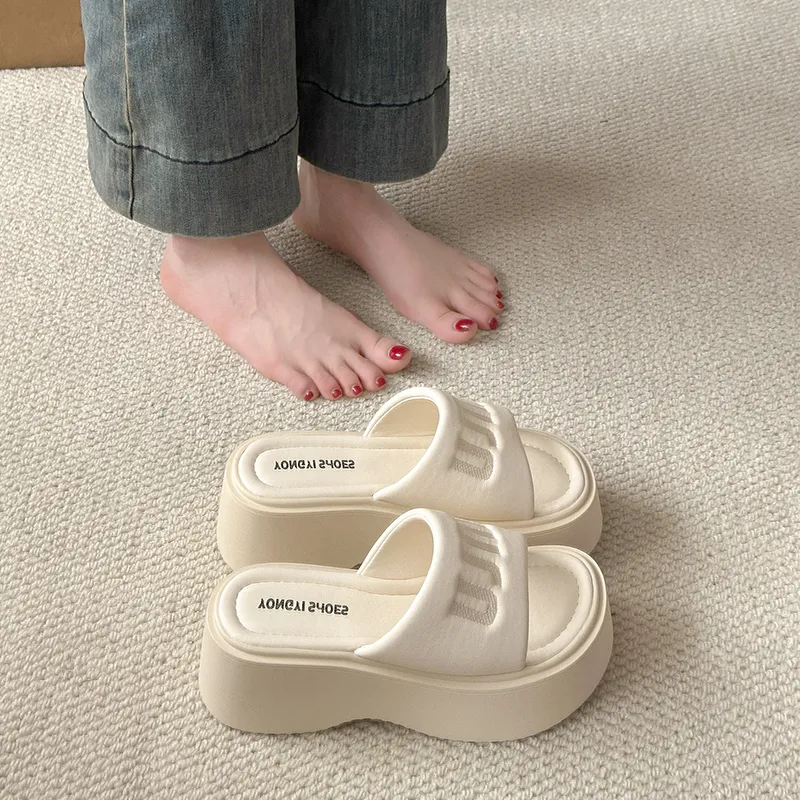 AFJI Rubber Sole Slip Resistant Slide Slippers Women's-5