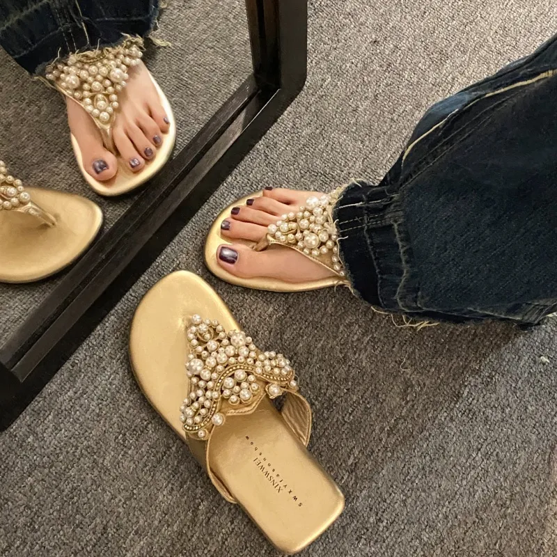 AFJI Rubber Sole Flip Flops Women's-8