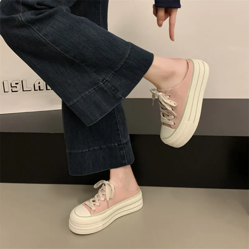 AFJI Rubber Sole Abrasion Resistant Closed Toe Slippers Women's-23