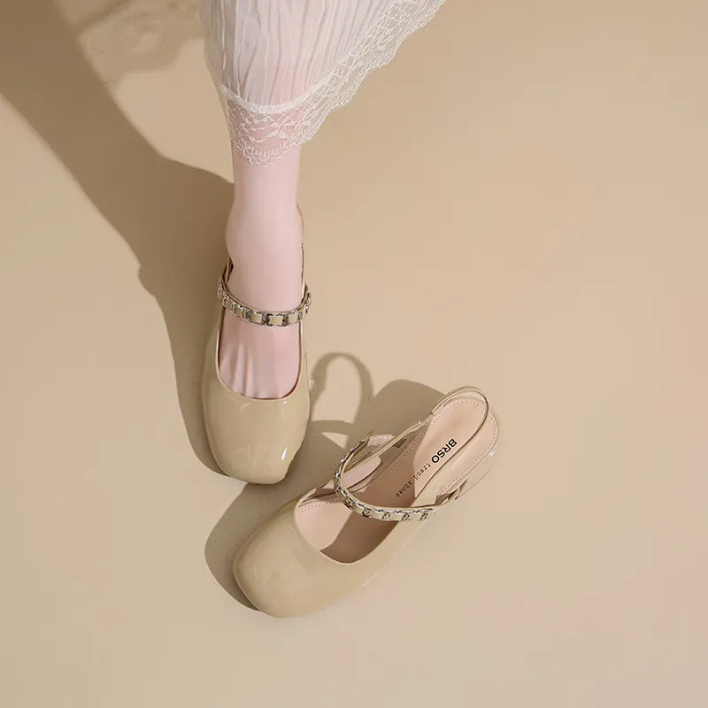 AFJI High Heels Women's Beige/Nude/Black/Yellow-1