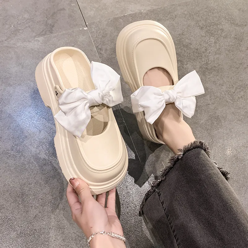 AFJI Rubber Sole Abrasion Resistant Closed Toe Slippers Women's-1
