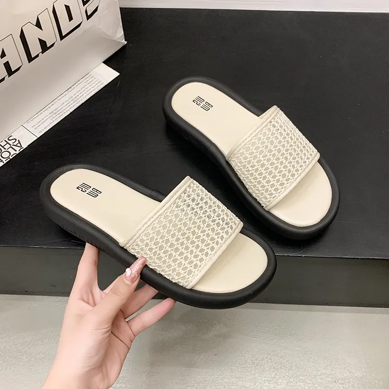 AFJI Rubber Sole Abrasion Resistant Slide Slippers Women's-14