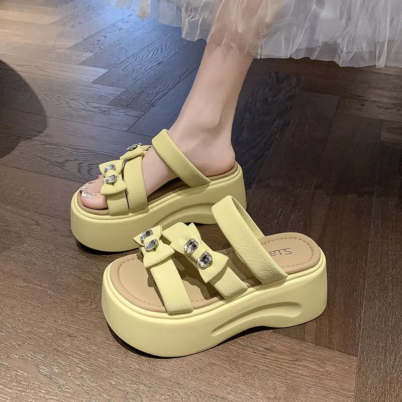 AFJI Rubber Sole Slip Resistant Slide Slippers Women's-1