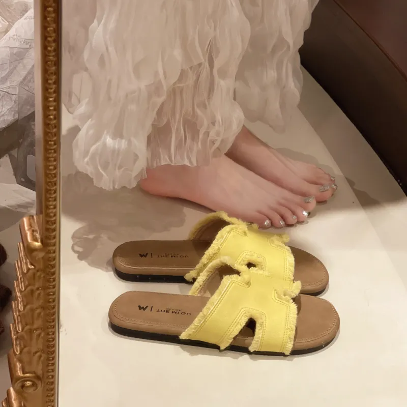 AFJI Rubber Sole Odor Resistant Slide Slippers Women's-5