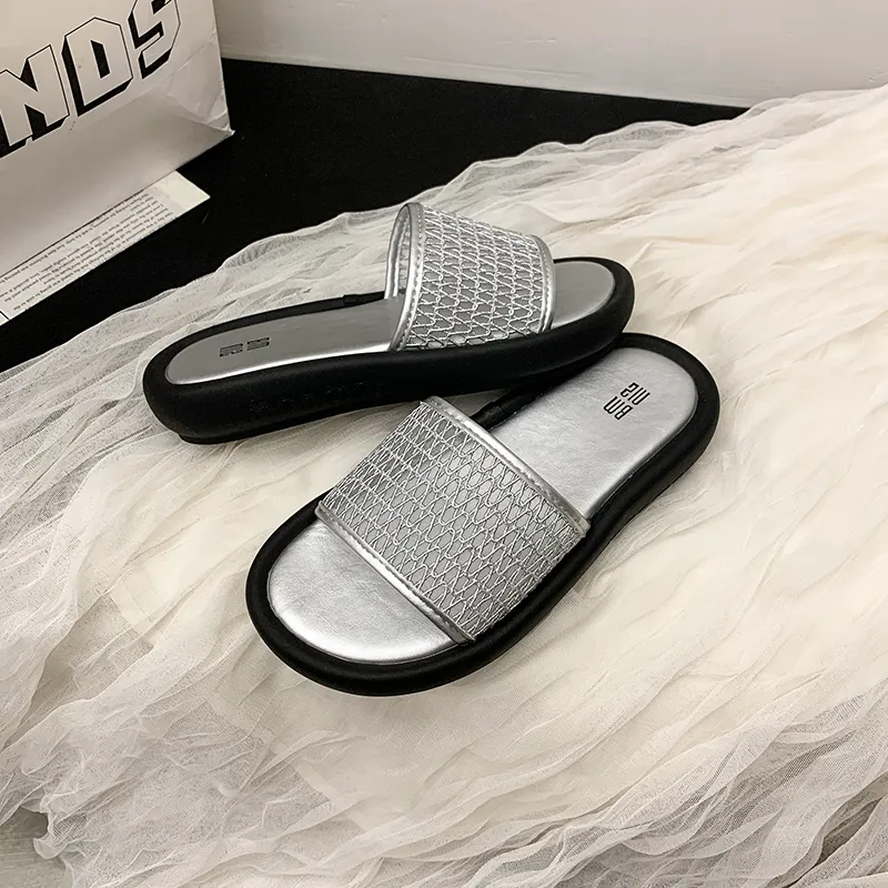 AFJI Rubber Sole Abrasion Resistant Slide Slippers Women's-3