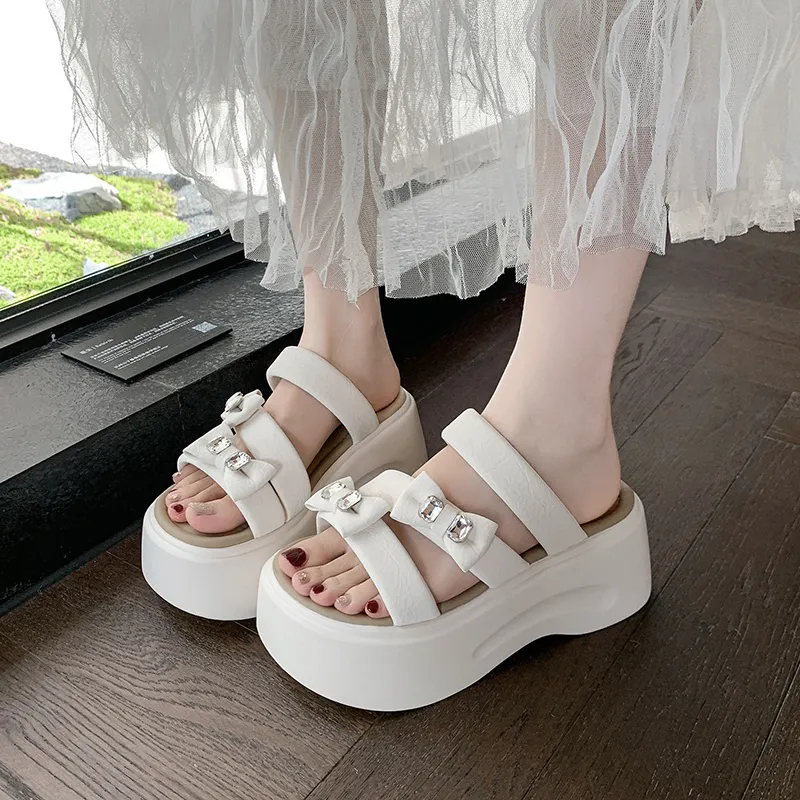 AFJI Rubber Sole Slip Resistant Slide Slippers Women's-7