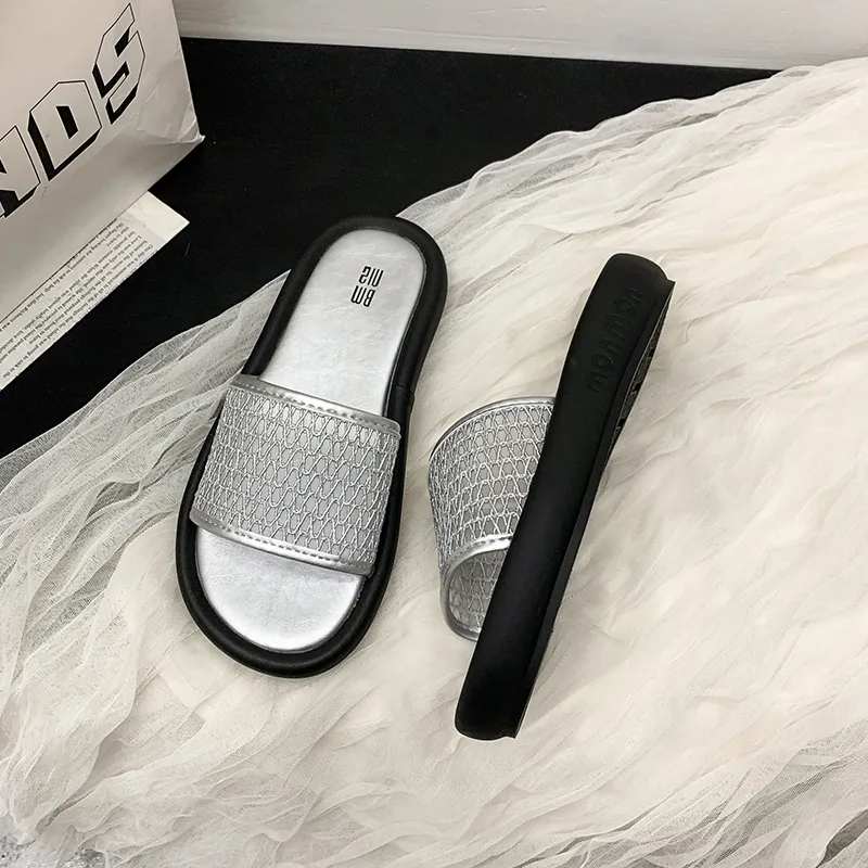 AFJI Rubber Sole Abrasion Resistant Slide Slippers Women's-2