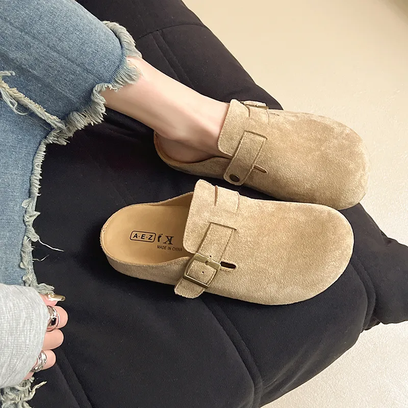 AFJI Rubber Sole Odor Resistant Closed Toe Slippers Women's-1