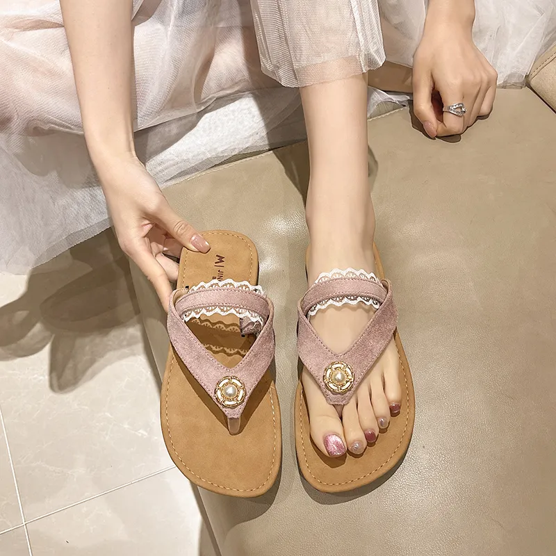AFJI Rubber Sole Abrasion Resistant Flip Flops Women's-15
