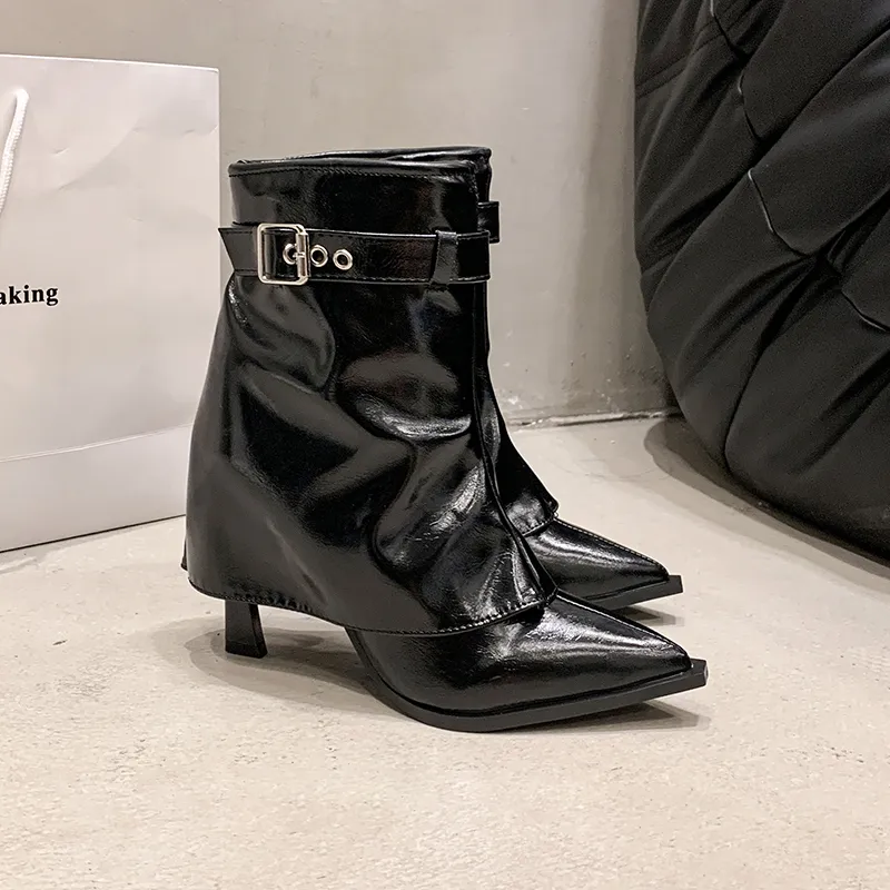 AFJI Ankle Boots Women's Black/White-1