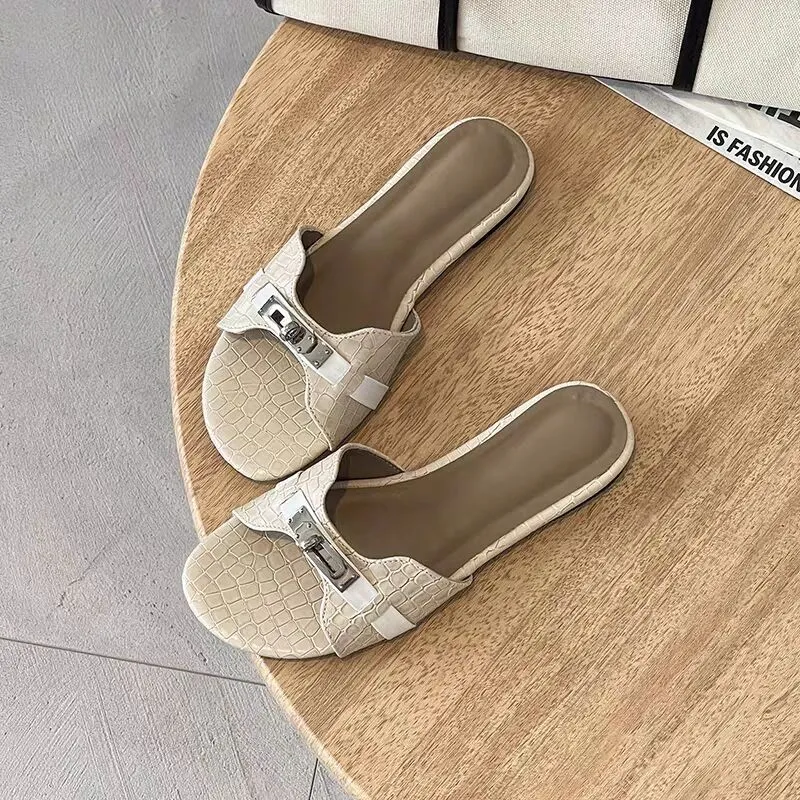 AFJI Rubber Sole Abrasion Resistant Slide Slippers Women's-1