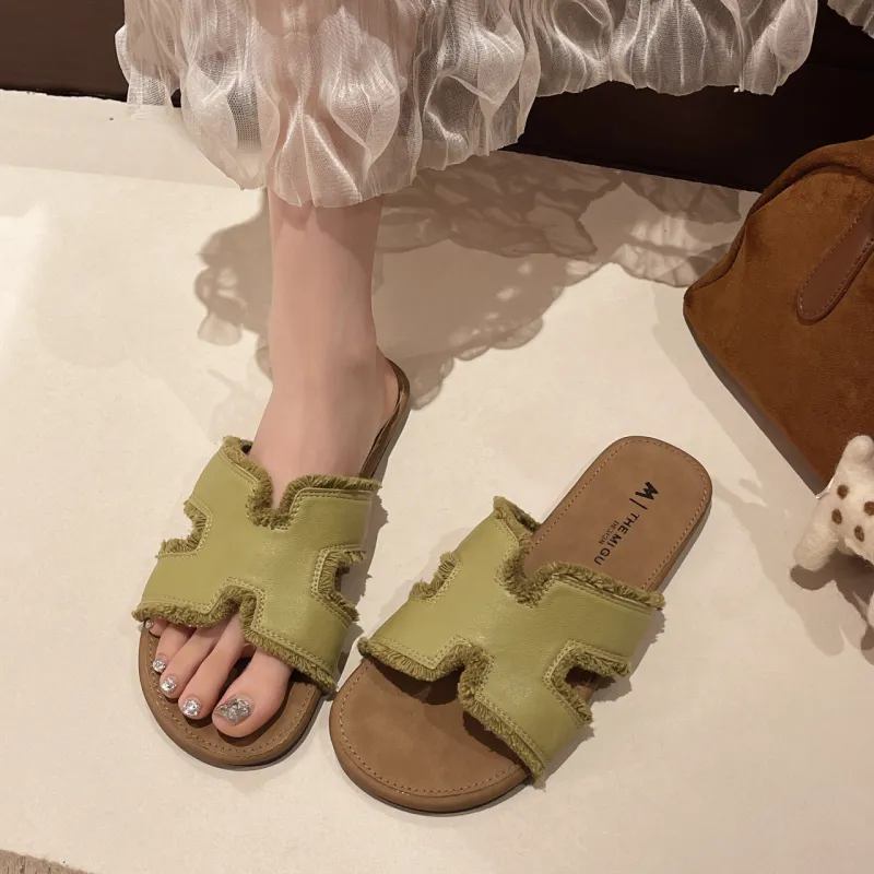 AFJI Rubber Sole Odor Resistant Slide Slippers Women's-12