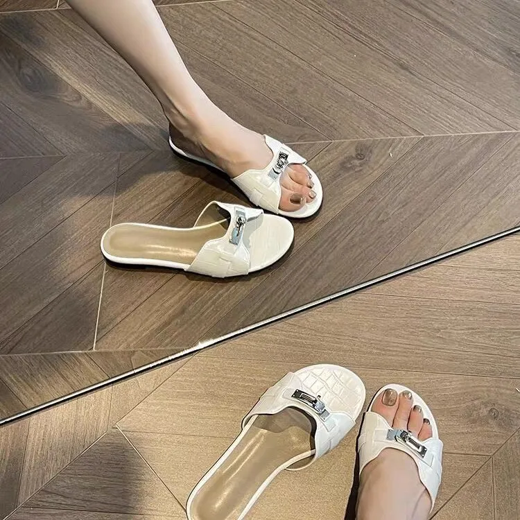 AFJI Rubber Sole Abrasion Resistant Slide Slippers Women's-2